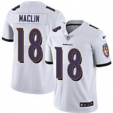 Nike Baltimore Ravens #18 Jeremy Maclin Men's Nike White Vapor Untouchable Limited Player NFL Jersey,baseball caps,new era cap wholesale,wholesale hats